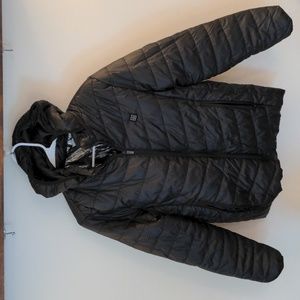 Heated Puffer Jacket black woman's small